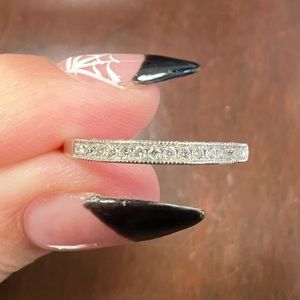 14k white gold Diamond wedding band